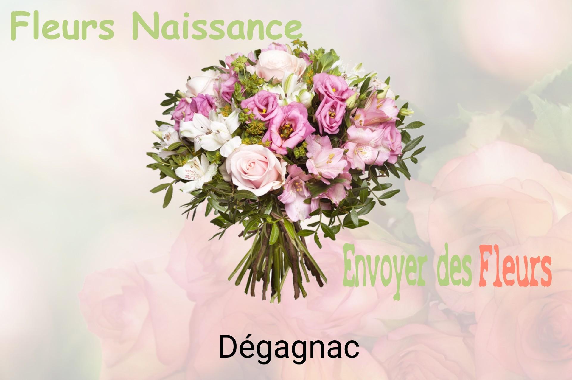 Bouquet de fleurs de naissance livré à Dégagnac
